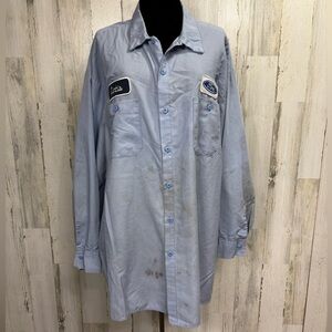 Cintas Men’s Light Blue‎ Ford Work Shirt